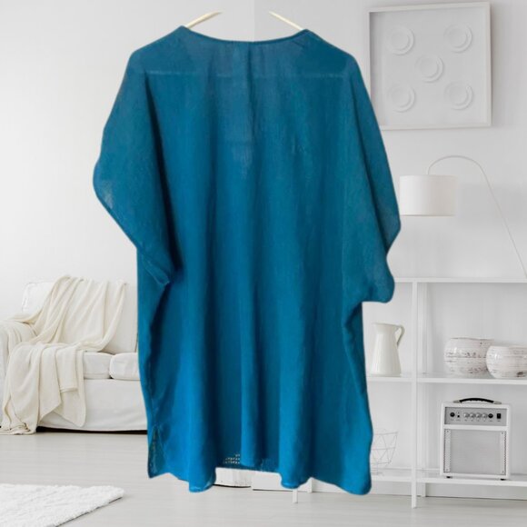 Time And Tru Shirt - Beach Cover Up, Blouse, Dress, Kaftan - 1X New Without Tag - Picture 3 of 6